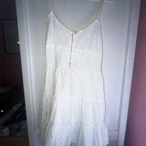 Forever 21 White Floral Lace Mini Dress Size S